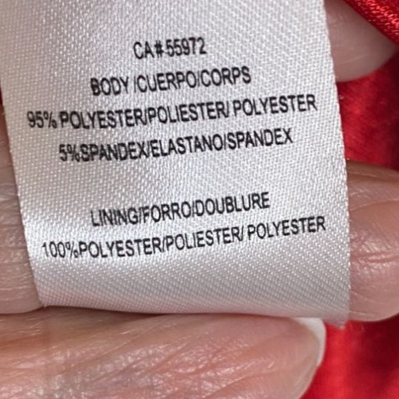 Laundry by Shelli Segal Womens Red Maxi Strapless Knit Lined Gown Size 0 - Picture 5 of 10